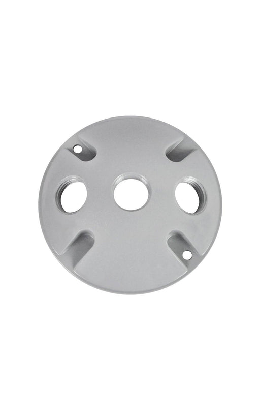 RAB Design Lighting 4'' Round Aluminum Cover with Three 1/2" Knockouts, Model DC103 - Orka