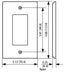 Leviton 1-Gang Midway Decora/GFCI Device Nylon Wallplate - White - Orka