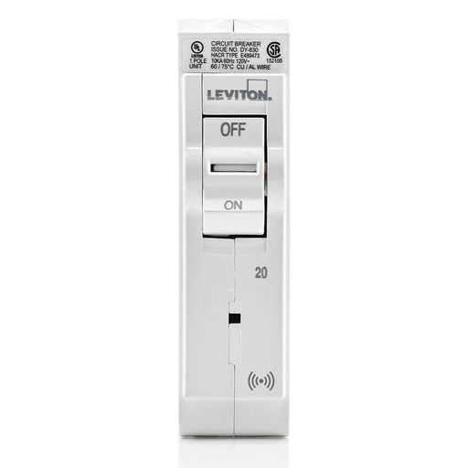 Leviton SMART 1-Pole 20A 120V Standard Plug-On Circuit Breaker, Model LB120-745-0SR - Orka