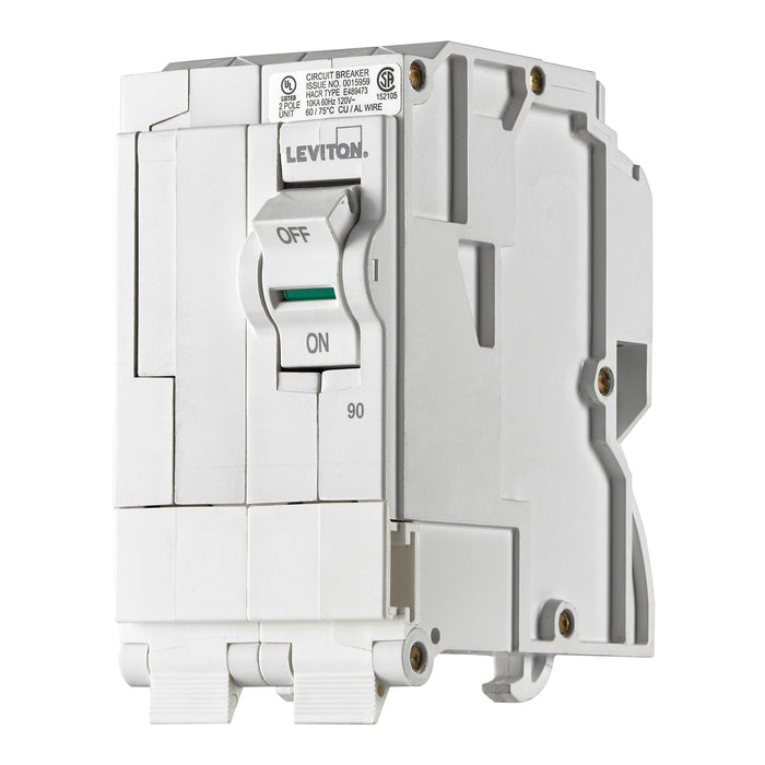 Leviton 2-Pole 90A 120/240V Standard Plug-On Circuit Breaker, Model LB290-000* - Orka