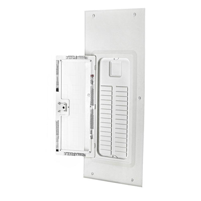 Leviton 100A 120/240V 30 Circuit 30 Spaces Indoor Load Center and Window Door with Main Breaker, Model LP310-CBW - Orka