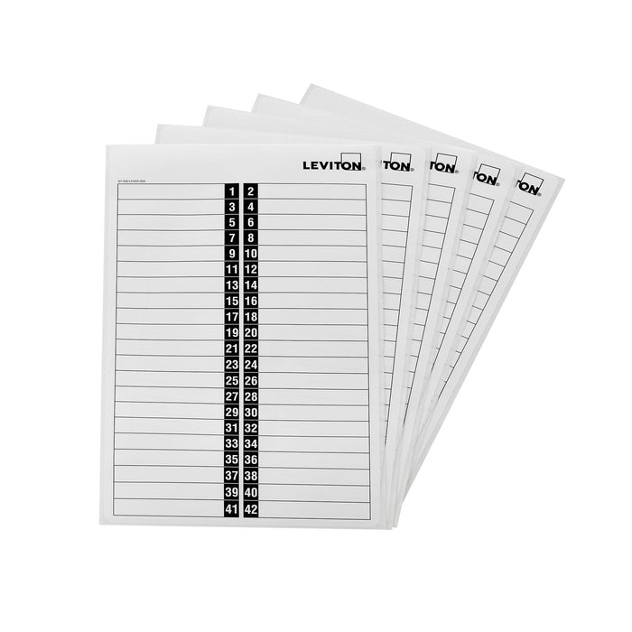 Leviton Circuit Identification Stickers (Pack of 5), Model LSTIK000 - Orka