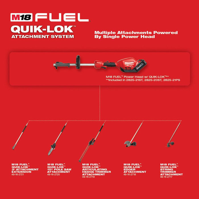 Milwaukee M18 FUEL™ QUIK-LOK™ Articulating Hedge Trimmer Attachment, Model 49-16-2719 - Orka