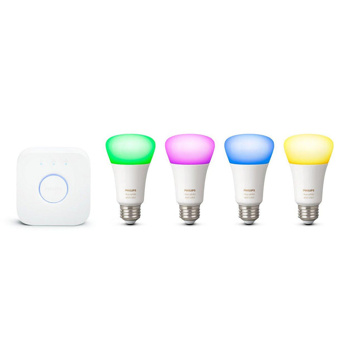 Signify Philips Hue White & Colour Ambiance A19 Starter Kit (Pack of 4), Model 471978 - Orka