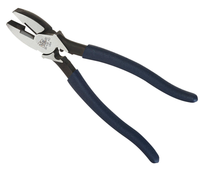 IDEAL Linesman Pliers 9-1/2" with New England Nose Dipped-Grip, Model 30-430* - Orka