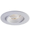 Liteline 3.5" Luna LED White Round Regressed Gimbal Recessed Fixture, Dim to Warm, Model RA35-12RG-DTW90WH - Orka