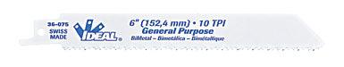 IDEAL Reciprocating Saw General Purpose Blade 10 TPI 6" (Pack of 5), Model 36-075* - Orka