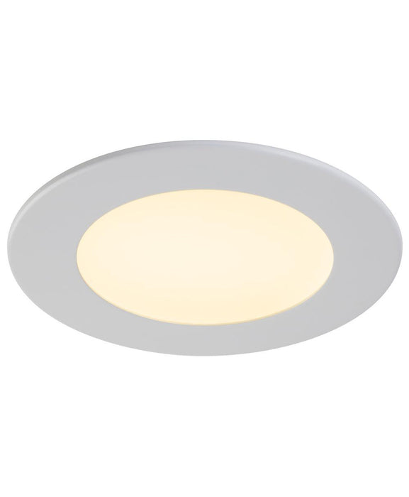 Liteline 4" White Round LED Slim Profile Recessed Downlight, Soft White (3000k), Model SLM4-30-WH - Orka