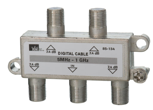 IDEAL 1 GHz 4-Way Cable TV/General Purpose Splitters, Model 85-134* - Orka