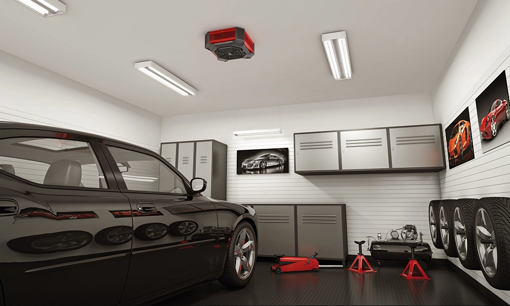 Stelpro 4000W 240V SGH Series Ceiling Fan Heater Red, Model