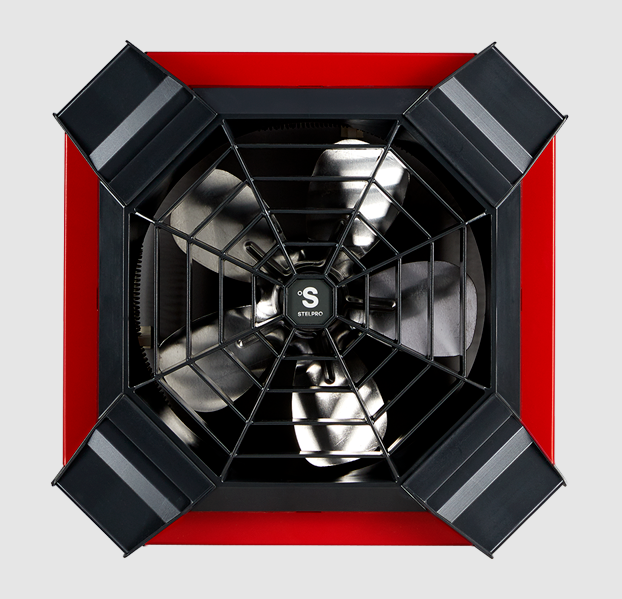 Stelpro 4000W 240V SGH Series Ceiling Fan Heater - Red, Model SGH4002R
