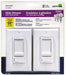 Leviton Universal Decora SureSlide Dimmer with Preset Switch (White - Pack of 2) - Orka
