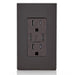 Leviton Type-C Dual USB Charger with 15A Tamper-Resistant Receptacle (Brown) Model T5635 - Orka