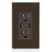 Leviton Type-A Dual USB Charger with 20A Tamper-Resistant Receptacle (Brown) Model T5832 - Orka