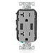 Leviton Type-A Dual USB Charger with 20A Tamper-Resistant Receptacle (Grey) Model T5832 - Orka
