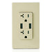 Leviton Type-A Dual USB Charger with 20A Tamper-Resistant Receptacle (Ivory) Model T5832* - Orka