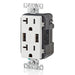 Leviton Type-A Dual USB Charger with 20A Tamper-Resistant Receptacle (White) Model T5832 - Orka