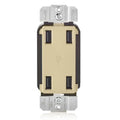 View Leviton 4-Port Type-A USB Wall Outlet Charger (Ivory), Model USB4P-I*