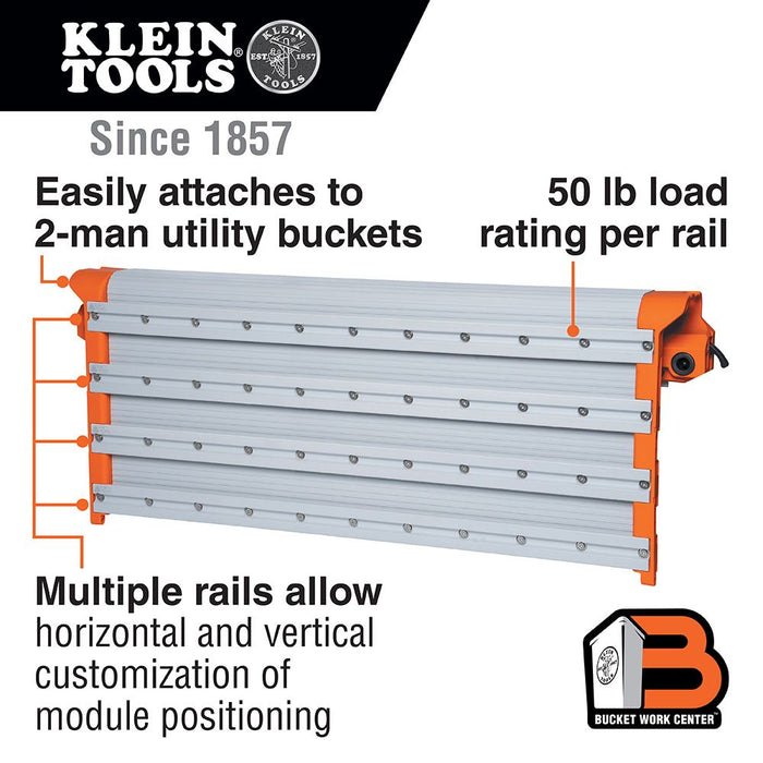 Klein Tools 2 Man Wall Assembly, Rail System, Model BC200WA*