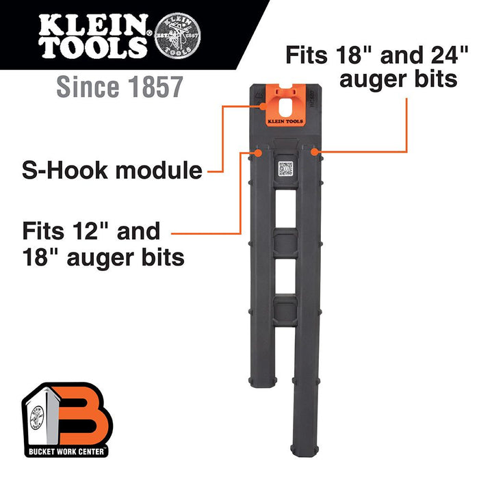 Klein Tools Bucket Work Center Auger Bit Storage Module, S-Hook, Model BC507S*