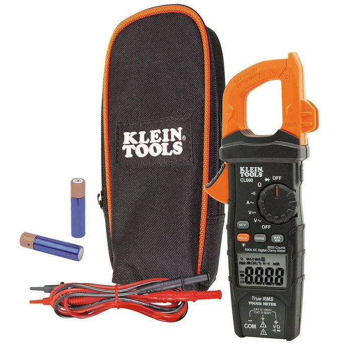Klein Tools Digital Clamp Meter, True RMS, AC Auto-Ranging, 600 Amp, Model CL600* - Orka