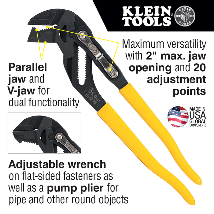 Klein Tools 10" Plier Wrench, Model D53010