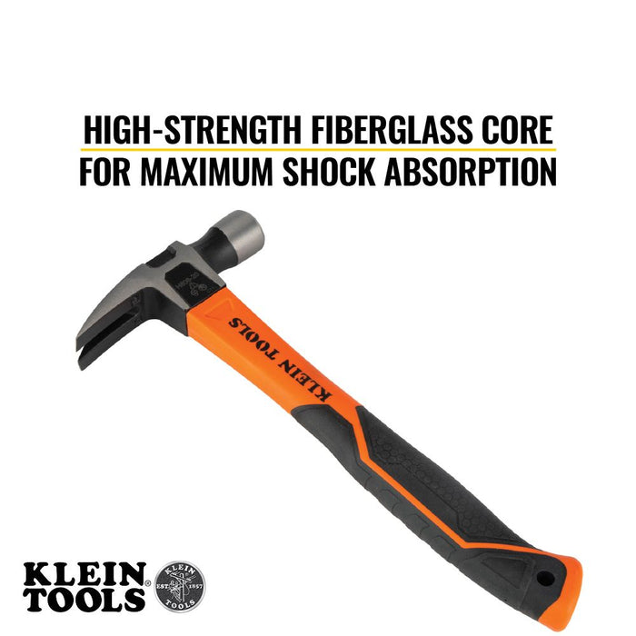 Klein Tools Straight-Claw Hammer, 16-oz, 13" Length, Model H80816*