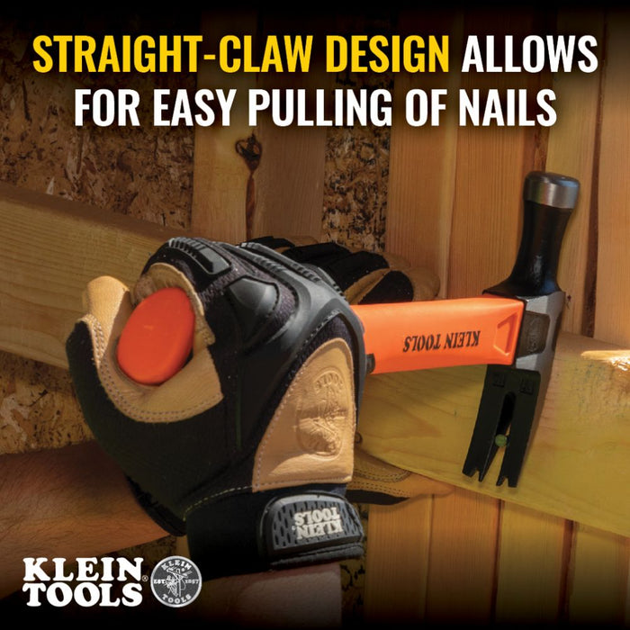 Klein Tools Straight-Claw Hammer, 20-oz, 13" Length, Model H80820*