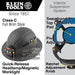 Klein Tools Hard Hat, Premium KARBN™, Vented Full Brim, Class C with Headlamp, Model 60347 - Orka