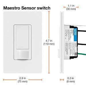 Lutron Maestro Occupancy sensor switch, Model MS-OPS5M-WH* - Orka