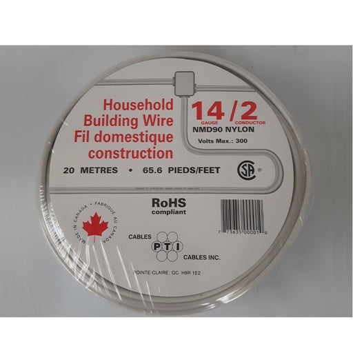 PTI Cables Household Building Wire, NMD90, 14/2 20m - Orka
