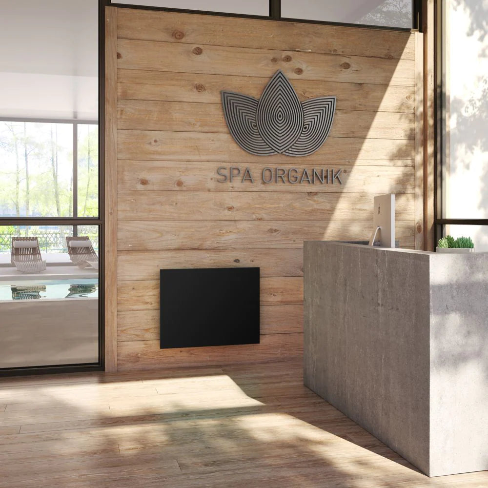 Stelpro 1500W Black Mirage Convector with Built-In Thermostat, Model MIR1502BK - Orka