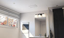 Stelpro 1500W 240V White Air Curtain Ceiling Fan Heater, Model SK1502W - Orka
