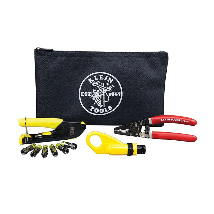 Klein Tools Coax Cable Installation Kit with Zipper Pouch, Model VDV026-211* - Orka