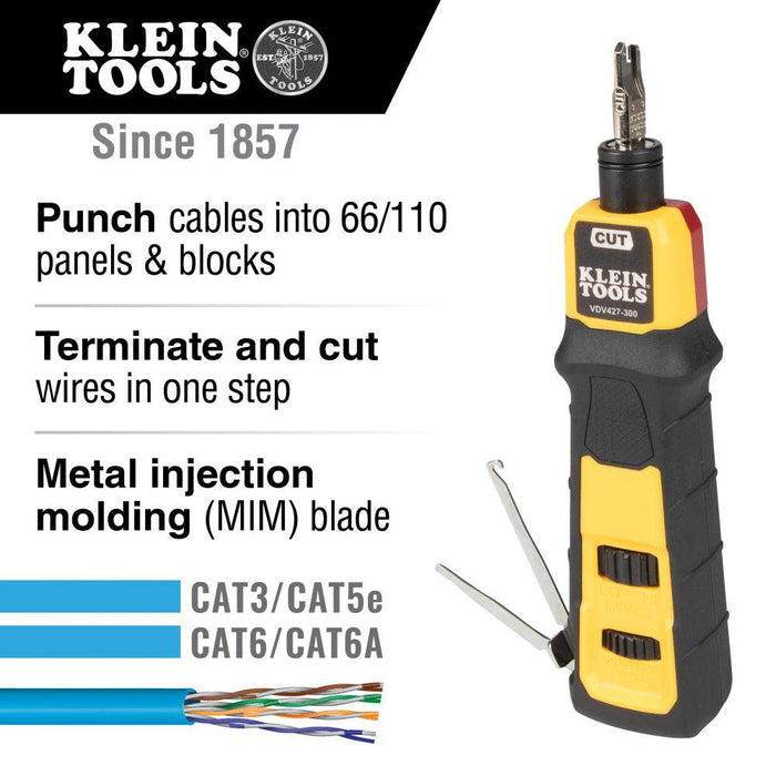 Klein Tools Impact Punchdown Tool, 66/110 Blade, Model VDV427-300* - Orka