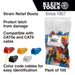 Klein Tools Strain Relief Boots for RJ45 Data Plugs, CAT5e/CAT6 Cable, 100-Pack, VDV824-650* - Orka